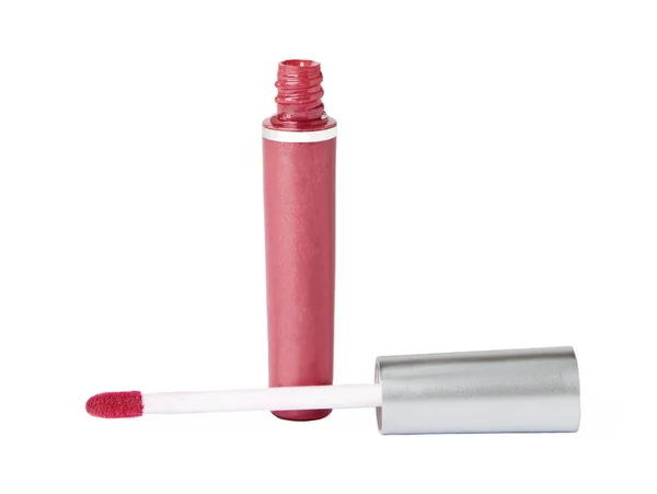 Roze lip gloss buis — Stockfoto
