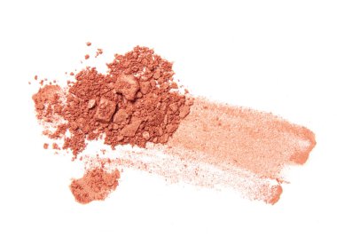 Turuncu allık ve göz farı fırça darbesi