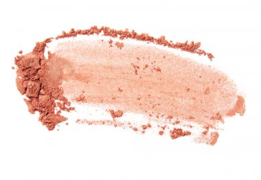 Turuncu allık ve göz farı fırça darbesi