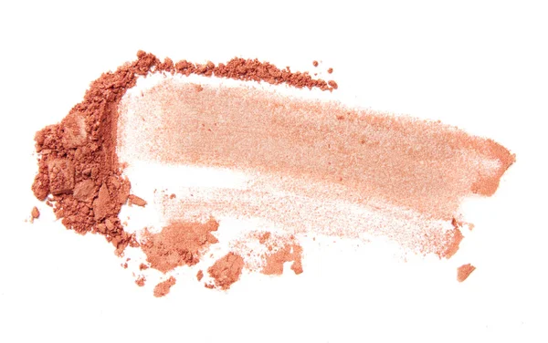 Turuncu allık ve göz farı fırça darbesi