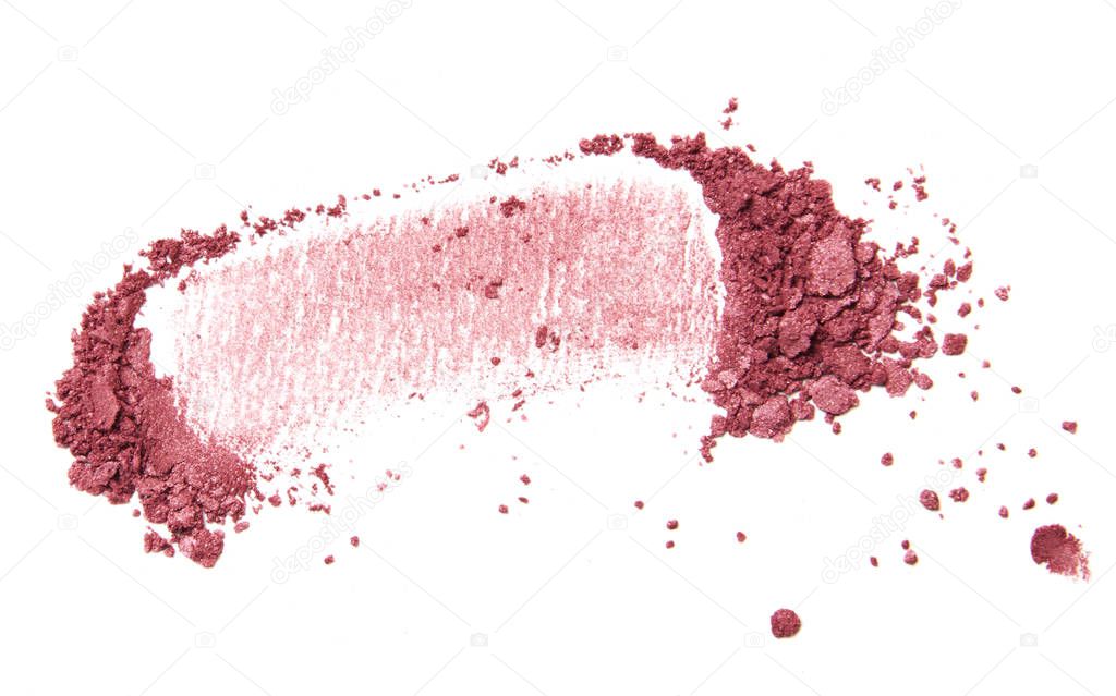 scattered pink fuchsia eyeshadow