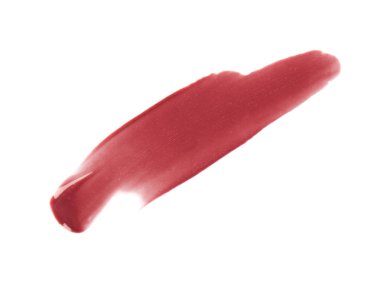 Kırmızı ruj izi beyaz arkaplanda izole edildi