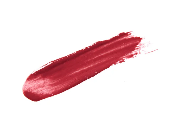 Rossetto Rosso Tratto Isolato Sfondo Bianco — Foto Stock