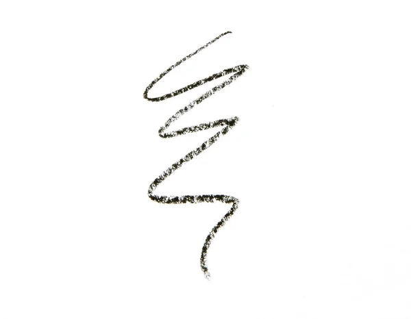Black Eye Pencil Trace Isolated White Background — Stock Photo, Image