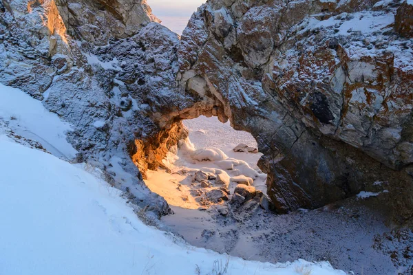 Alba sul lago Baikal — Foto Stock