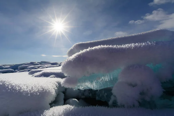 Baikalsee Barguzin türkisfarbene Buckelpisten — Stockfoto