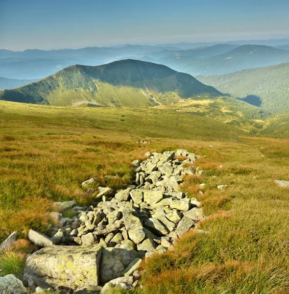 Panorama van de bergen — Stockfoto