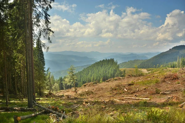 Prachtig uitzicht op de bergen — Stockfoto