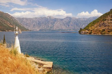 Kotor Körfezi picturesque bakış. Karadağ