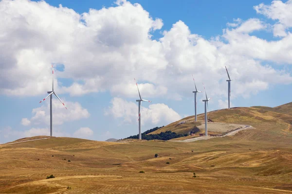 Montenegro. Windmills on the Krnovo hill near Niksic town — Stock Photo, Image