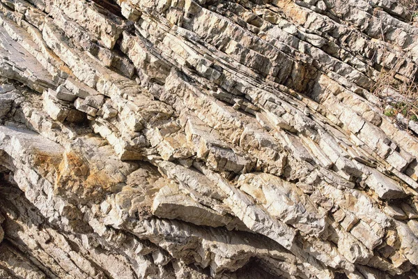 Texture of sheer cliff, abstract stone background.  Dinaric Alps mountains, Montenegro — Stock Photo, Image