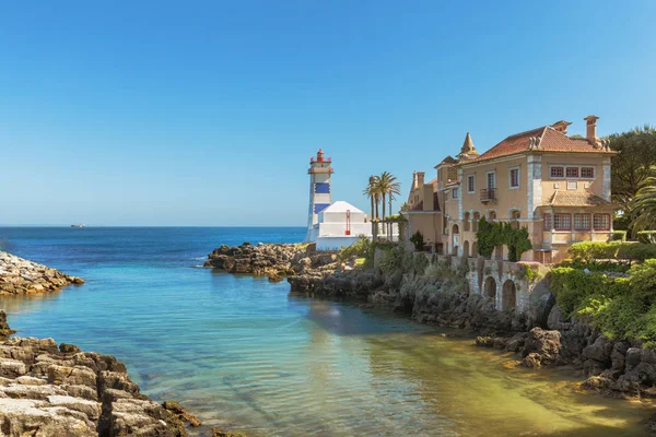 Santa marta vuurtoren in cascais, portugal — Stockfoto