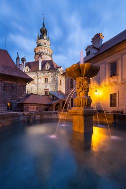 Çek Cumhuriyeti 'ndeki Cesky Krumlov Kalesi