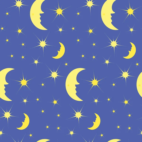 Het patroon van de nachtelijke hemel — Stockvector