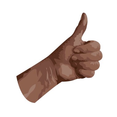 Vektör insan başparmak