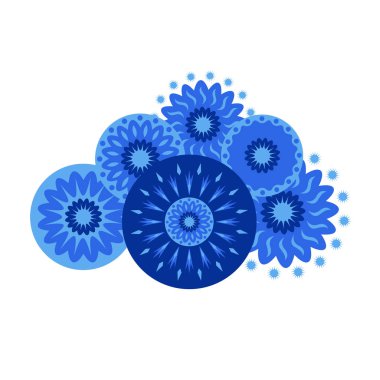 beyaz zemin üzerinde mavi bulut