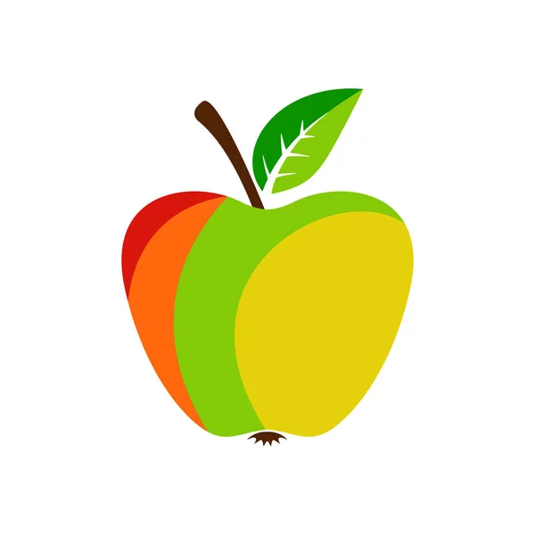 Apple на белом фоне — стоковый вектор