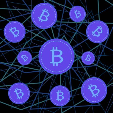 bitcoins sabun kabarcıkları siyah arka plan üzerine