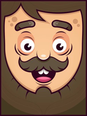 çizgi film karakteri gülümseyen