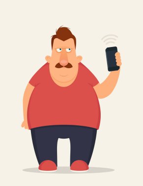 Çizgi film karakteri Wi-Fi bölge arama
