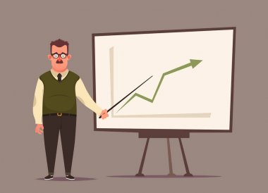 Sunuyu yapma komik ofis çalışanı: başarı