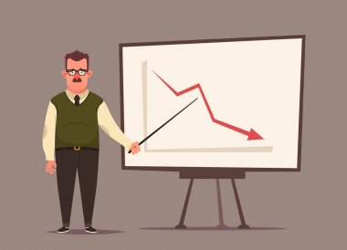 Sunuyu yapma komik ofis çalışanı: başarısızlık
