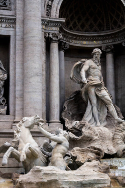 Sculptures of the Trevi Fountain