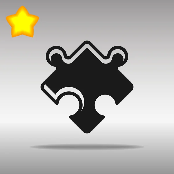 Black Puzzle Icon button logo symbol concept high quality — Διανυσματικό Αρχείο