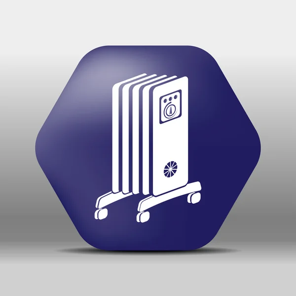 Calentador de aceite icono botón logotipo símbolo concepto de alta calidad — Vector de stock