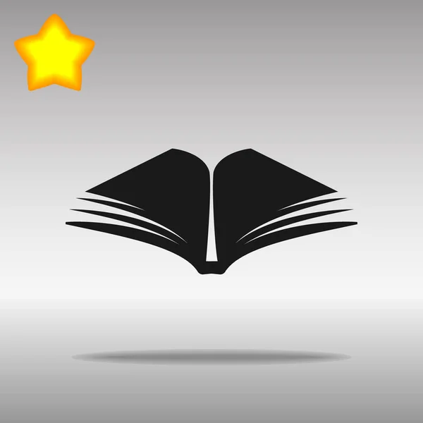 Μαύρο βιβλίο εικονίδιο κουμπί λογότυπο σύμβολο έννοια υψηλής ποιότητας — Διανυσματικό Αρχείο