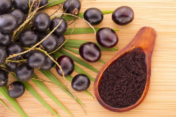 The amazon acai fruit (Euterpe oleracea) — Stock Photo, Image