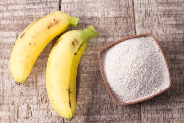 Un ve muz meyve ahşap tablo