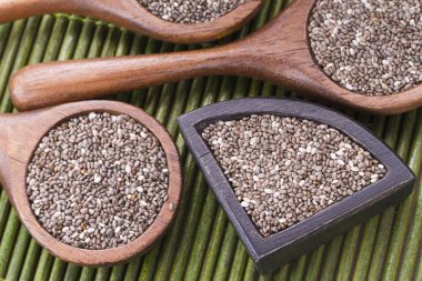 Chia tohum, tahta kaşık