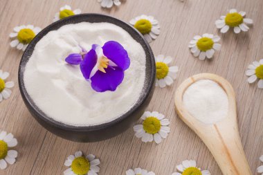 ahşap arka plan dondurularak kollajen protein