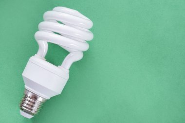 Yeşil arka plan, kirletici gazlar içerir teknolojisi üzerinde floresan ampul