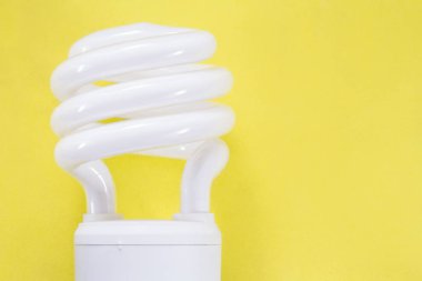 Sarı arka plan, kirletici gazlar içerir teknolojisi üzerinde floresan ampul