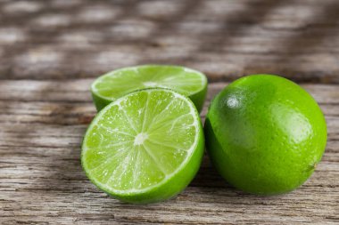 Tahtada limon dilimleri, metin için boşluk, yakın çekim