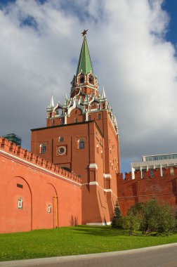 TROİTSKAYA kule Moskova Kremlin, Moskova, Rusya Federasyonu