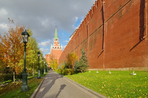 Видом на Московський кремль у сонячний день осені, Росія — стокове фото