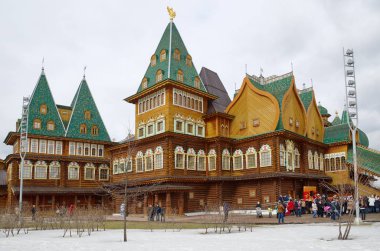 Kolomenskoye, Moskova, Rusya Maslenitsa kutlama