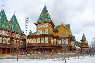 Kolomenskoye, Moskova, Rusya Maslenitsa kutlama