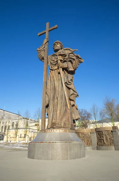 Monumento al Santo Principe Vladimir il Grande, Mosca, Russia — Foto Stock