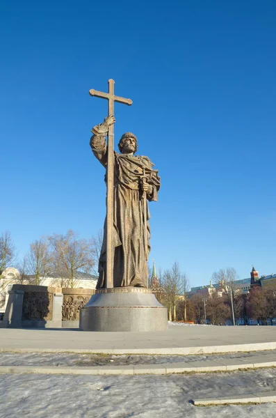 Monumento al Santo Principe Vladimir il Grande, Mosca, Russia — Foto Stock