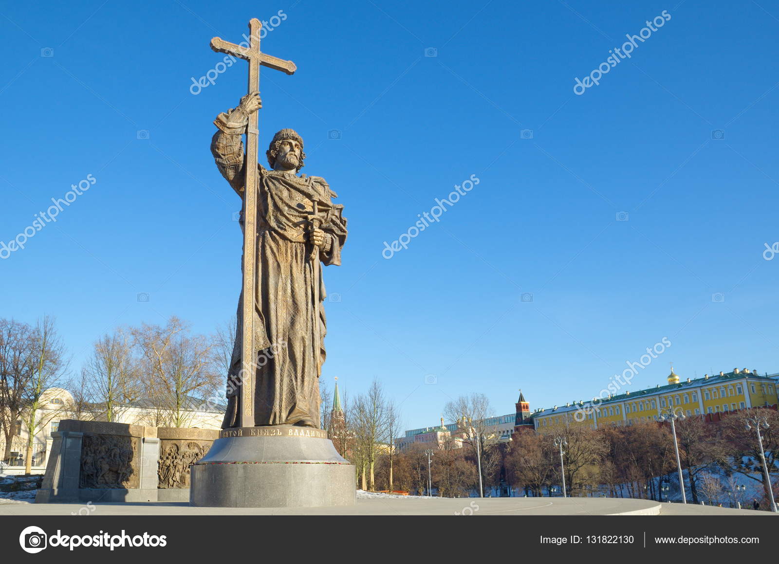 Памятник Святому Князю Владимиру Великому, Москва, Россия.