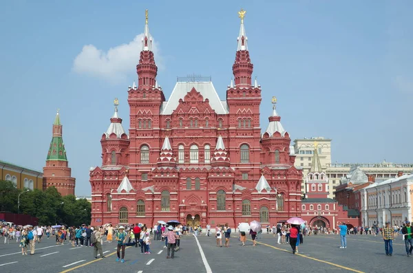 Történelmi Múzeum, a Vörös tér, Moszkva, Oroszország — Stock Fotó