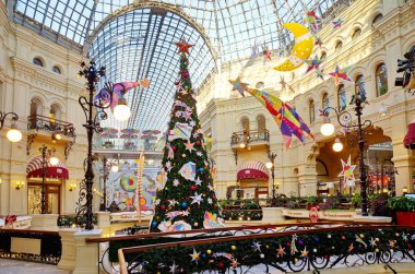 Tatil dekorasyon ticaret bir salonun sakızı