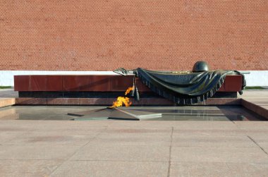 Eternal flame, Kremlin duvarları, Moskova, Rusya Federasyonu