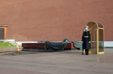 Eternal flame, Kremlin duvarları, Moskova, Rusya Federasyonu