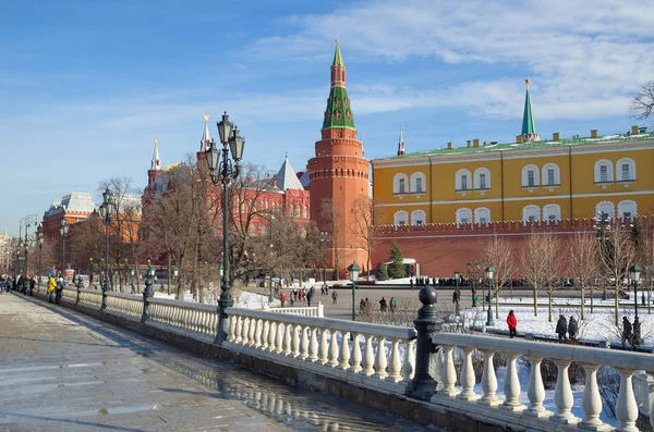 O Kremlin de Moscou e o Museu Histórico, Rússia — Fotografia de Stock