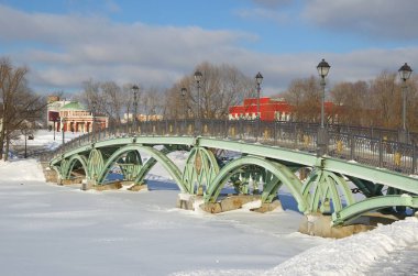 Köprü Tsaritsyno Park, Moskova, Rusya Federasyonu
